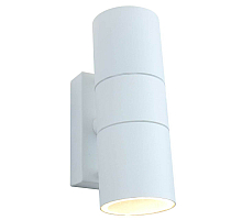 Уличный настенный светильник Arte Lamp Sonaglio A3302AL-2WH