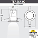 Уличный встраиваемый светильник Fumagalli Teresa 3L0.000.000.AYU1L