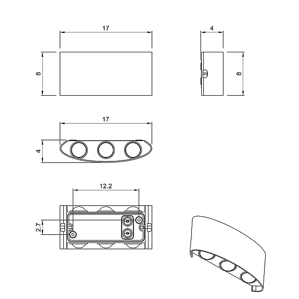 Уличный настенный светильник Arte Lamp Bosto A3722AL-6BK
