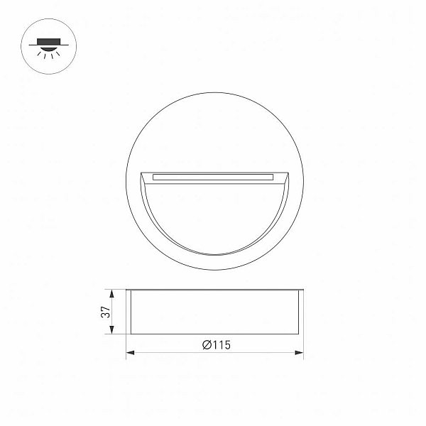 Уличный светодиодный светильник Arlight LTD-Trail-R115-4W Warm3000 029962