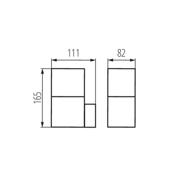 Фасадный светильник Kanlux VADRA 16L-UP 29010