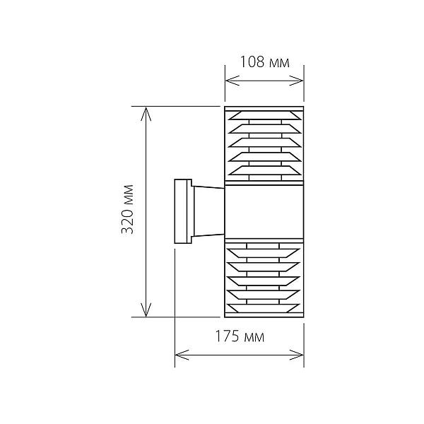 Уличный настенный светильник Elektrostandard 1407 Techno 4690389067679 a032609