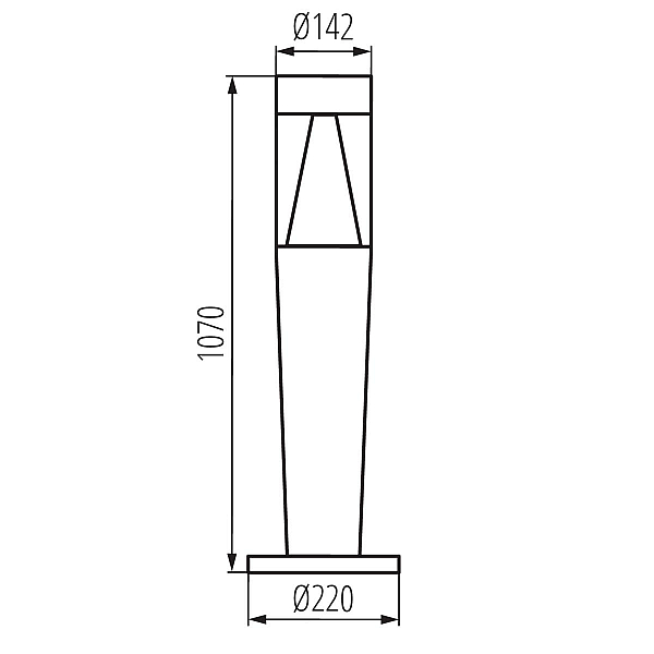 Уличный светильник Kanlux INVO TR 107-O-GR 29177