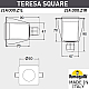 Уличный встраиваемый светильник Fumagalli Teresa 2L4.000.000.LXZ1L