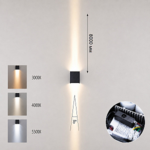 Уличный настенный светильник Odeon Light Nature Arrow 7188/10WLP