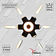 Архитектурный светильник Reluce 86973-9.2-007U LED2W+6*1W BK