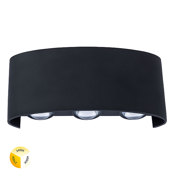 Уличный настенный светильник Arte Lamp Bosto A3722AL-6BK