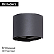 Уличный настенный светодиодный светильник Arte Lamp Rullo A1415AL-1GY