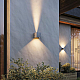Уличный настенный светильник Arlight LGD-PERAN-WALL-S120x120-6W Warm3000 (WH, 0-80 deg, 230V) (IP65 Бетон) 058169