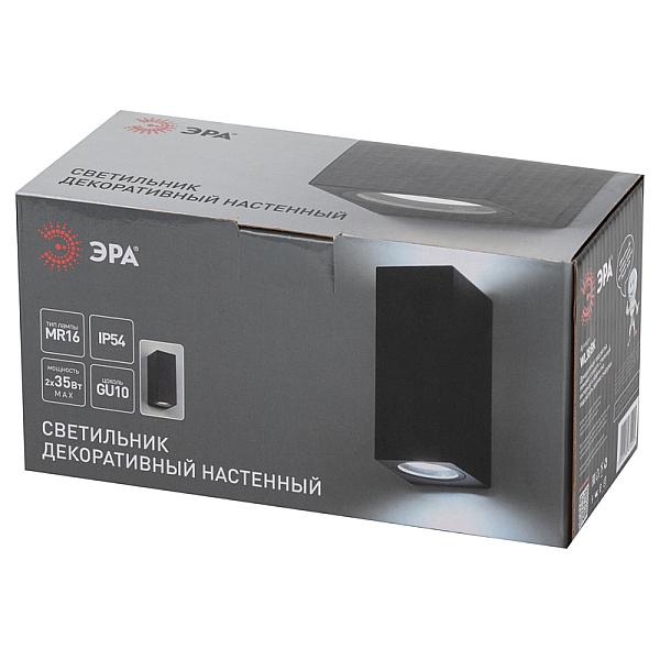 Архитектурный светильник Эра WL38 BK Б0054410