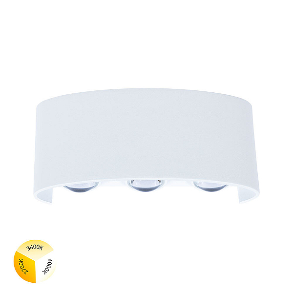 Уличный настенный светильник Arte Lamp Bosto A3722AL-6WH