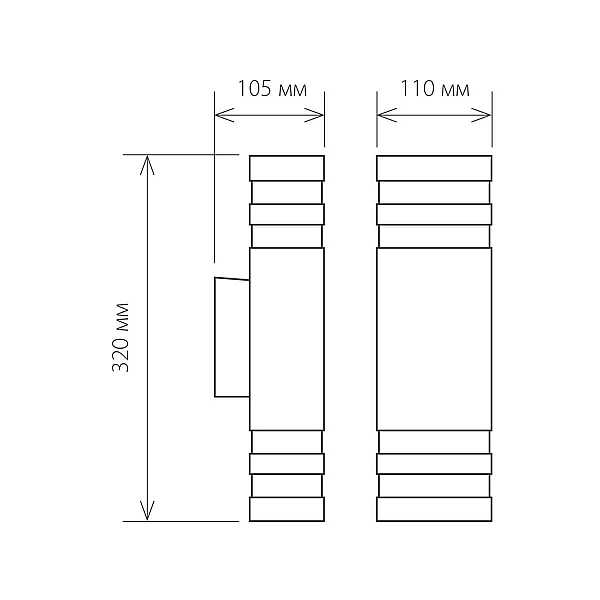 Уличный настенный светильник Elektrostandard 1449 Techno 4690389067723