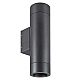 Уличный настенный светильник Arlight LGD-RAY-WALL-TWIN-R65-2x12W Warm3000 (GR, 6 deg, 230V) (IP65 Металл) 044231(1)