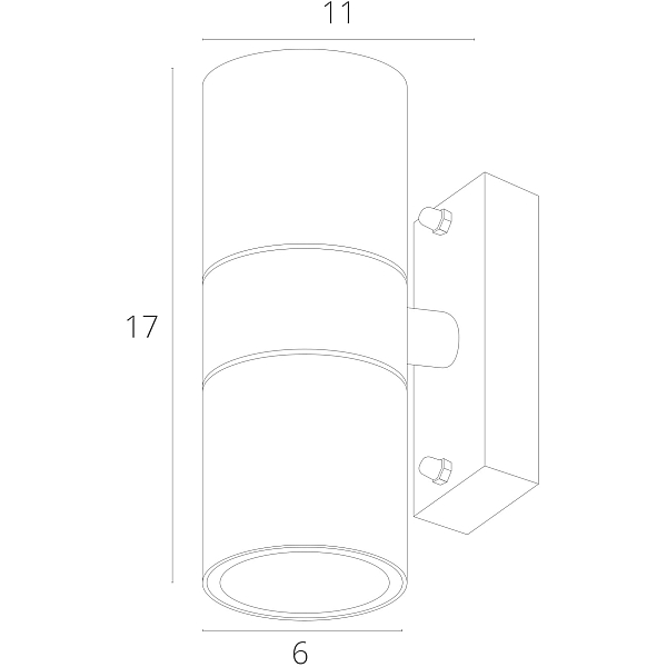 Уличный настенный светильник Arte Lamp Sonaglio A3302AL-2WH