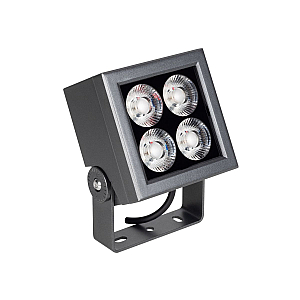 Прожектор Arlight KT-BLOCK-S130x130-15W RGBW-Day (Графит, 15x60 deg, 24V, DMX512) (IP66 Металл) 066388