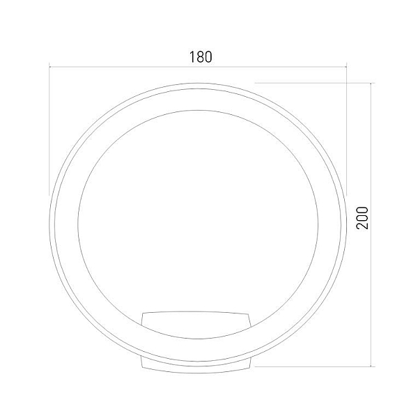 Уличный настенный светильник Elektrostandard Ring 4690389175961
