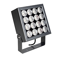 Прожектор Arlight KT-BLOCK-S220x220-50W RGBW-Day (Графит, 60 deg, 24V, DMX512) (IP66 Металл) 063043