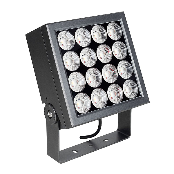 Прожектор Arlight KT-BLOCK-S220x220-50W RGBW-Day (Графит, 60 deg, 24V, DMX512) (IP66 Металл) 063043