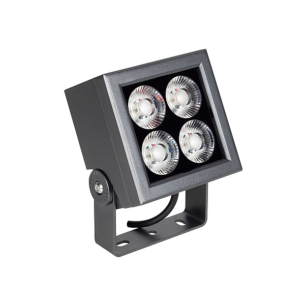 Прожектор Arlight KT-BLOCK-S130x130-15W RGBW-Day (Графит, 15 deg, 24V, DMX512) (IP66 Металл) 066386