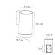 Уличный настенный светильник Arte Lamp Torcular A1313AL-1BK