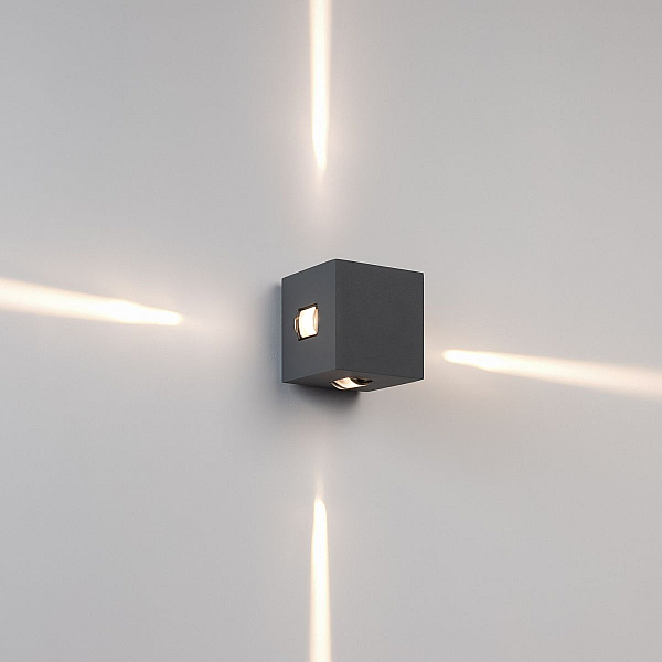 Уличный настенный светильник Arlight LGD-VERSATI-4x3W Day4000 (Серый, 4x3 deg, 230V) (IP65 Металл) 063581