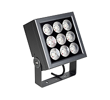 Прожектор Arlight KT-BLOCK-S185x185-36W RGBW-Day (Графит, 15x60 deg, 24V, DMX512) (IP66 Металл) 066391