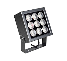 Прожектор Arlight KT-BLOCK-S185x185-36W RGBW-Day (Графит, 15x60 deg, 24V, DMX512) (IP66 Металл) 066391