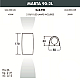 Уличный настенный светодиодный светильник Fumagalli Marta 2A4.000.000.LXU2L