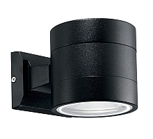 Уличный настенный светильник Ideal Lux Snif Round AP1 Nero 061450
