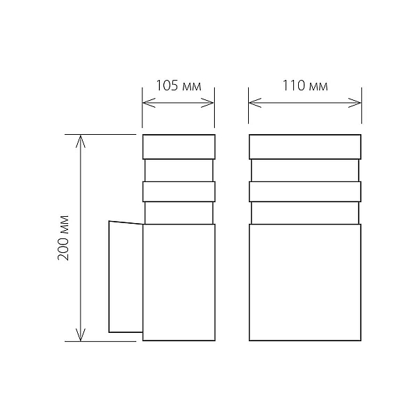 Уличный настенный светильник Elektrostandard 1450 Techno 4690389067730
