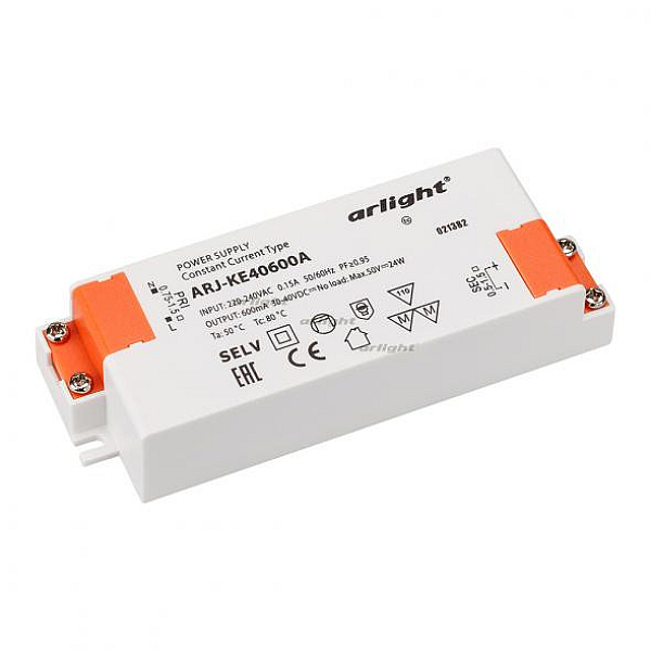 Блок питания Arlight ARJ-KE40600A (24W, 600mA, PFC) 021382
