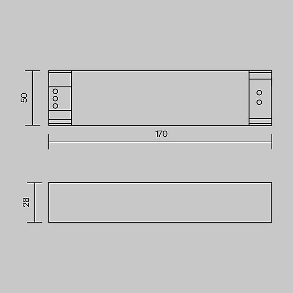 Блок питания Maytoni Magnetic track system 48V 100W IP20 2A PSL005-100W-48V-IP20