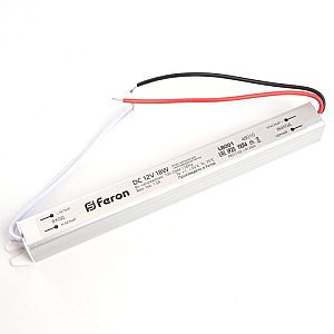 Трансформатор для светодиодной ленты Feron LB001 18Вт 12В IP20 48010