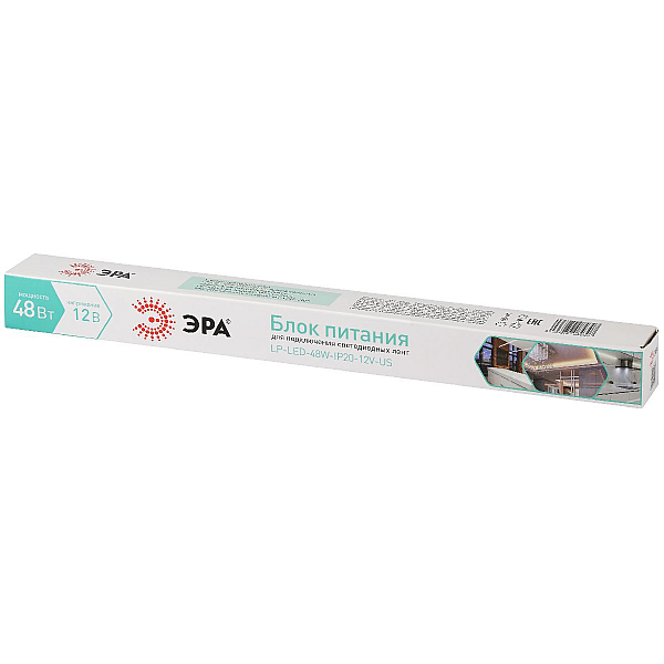 Блок питания Эра 48Вт DC12В 4A IP20 LP-LED-48W-IP20-12V-US Б0061152