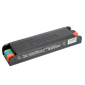 Трансформатор для светодиодной ленты с плавным пуском и диммированием Feron LB004 200W 24V IP20 52125