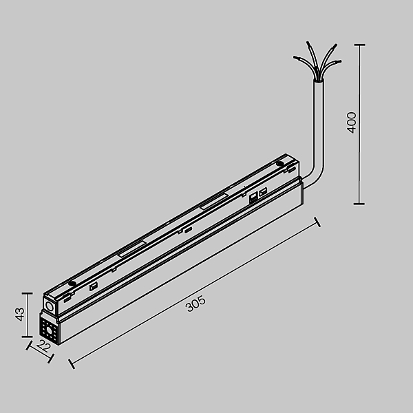 Блок питания Maytoni Technical TRA034DR-200W-DD-W