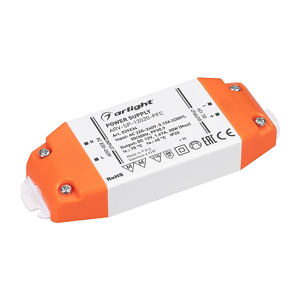Блок питания Arlight ARV-SP-12020-PFC 12V 20W IP20 1,67A 039234