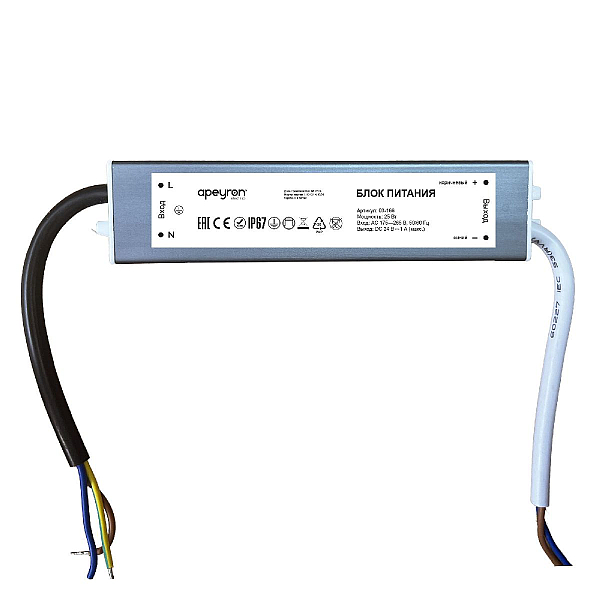 Блок питания Apeyron 25Вт DC24В 1А IP67 03-166