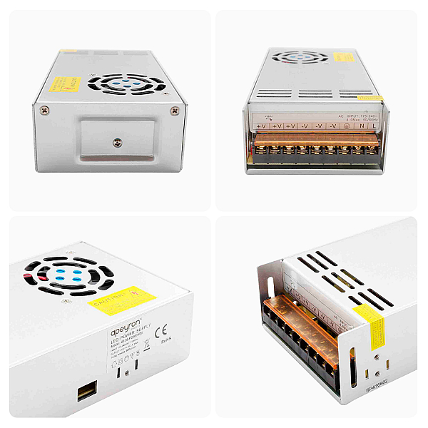 Блок питания Apeyron 12В 400Вт IP20 33,3А 03-38
