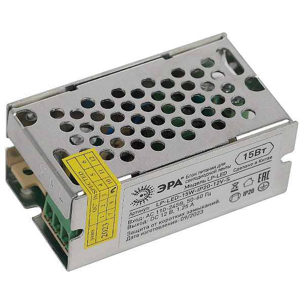Блок питания Эра LP-LED-15W-IP20-12V-S Б0061118