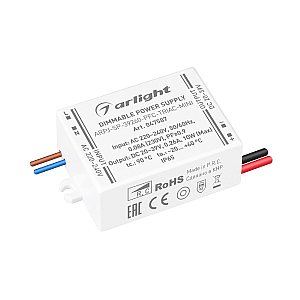 Блок питания Arlight ARPJ-SP-39260-PFC-TRIAC-MINI (10W, 20-39V, 260mA) 047587