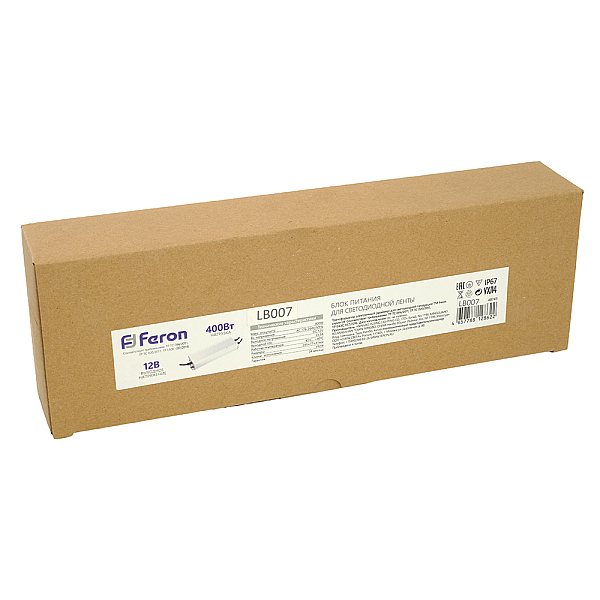 Блок питания Feron LB007 12V 400W IP67 33,3A 48743