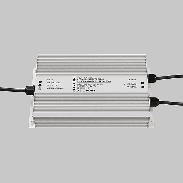 Источник напряжения PSL008 24В 600Вт IP67 Maytoni Led Strip 822009