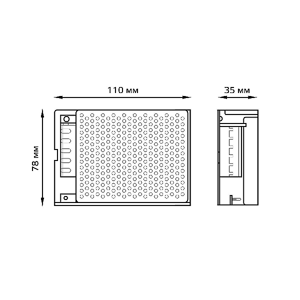 Блок питания Gauss Led Strip PS 12V 60W IP20 8A 202003060