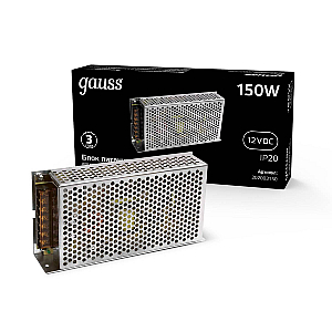 Блок питания Gauss Led Strip PS 12V 150W IP20 15A 202003150
