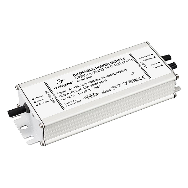 Блок питания Arlight ARPV-UH24200-PFC-DALI2-PH (24V, 8.3A, 200W, IP67) 028108(2)