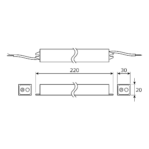 Блок питания Gauss 40W 12V IP67 BT522