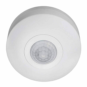 Датчик движения (06566) Uniel USN-14-360R-1200W-3LUX-6M-0,6-1,5m/s-WH