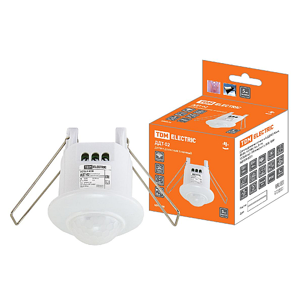 Датчик движения инфракрасный TDM Electric ДДТ-02 SQ0324-0026