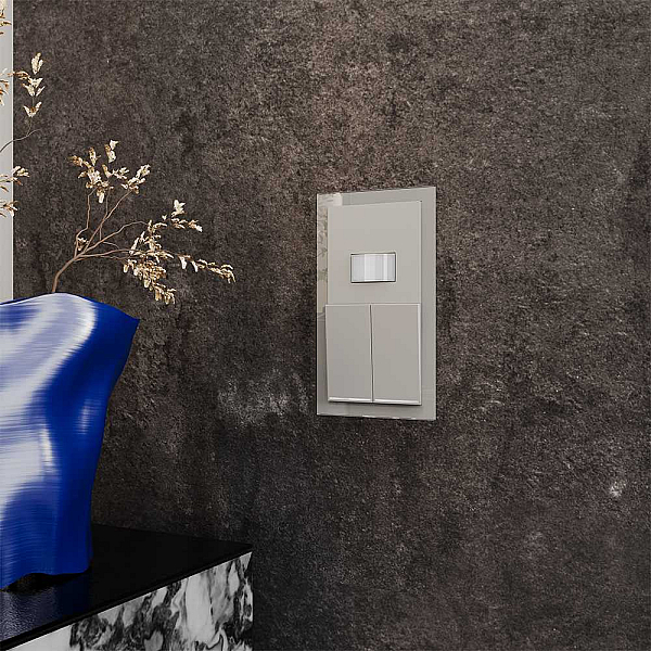 Датчик движения встраиваемый Voltum S70, (сталь) VLS070505